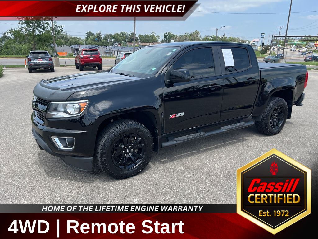 Black 2019 Chevrolet Colorado Pickup Truck Four-Wheel Drive 8-Speed Automatic