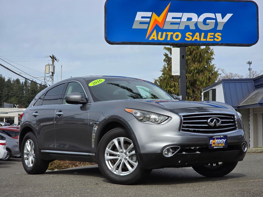 Gray (Graphite Shadow) 2016 INFINITI QX70 RWD SUV / Crossover Rear-Wheel Drive 7-Speed Automatic