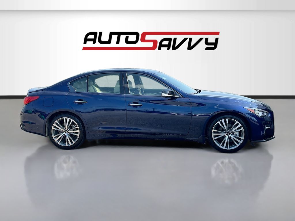 2024 INFINITI Q50 SENSORY Blue at AutoSavvy Houston Southwest