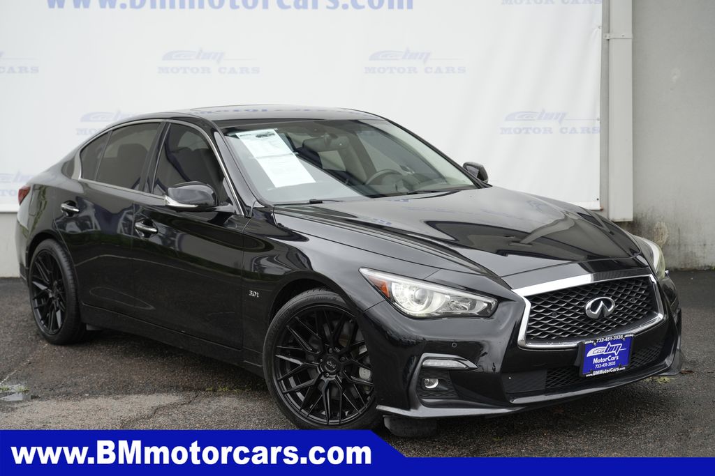 Black Obsidian 2020 INFINITI Q50 Sedan All-Wheel Drive 7-Speed Automatic Overdrive