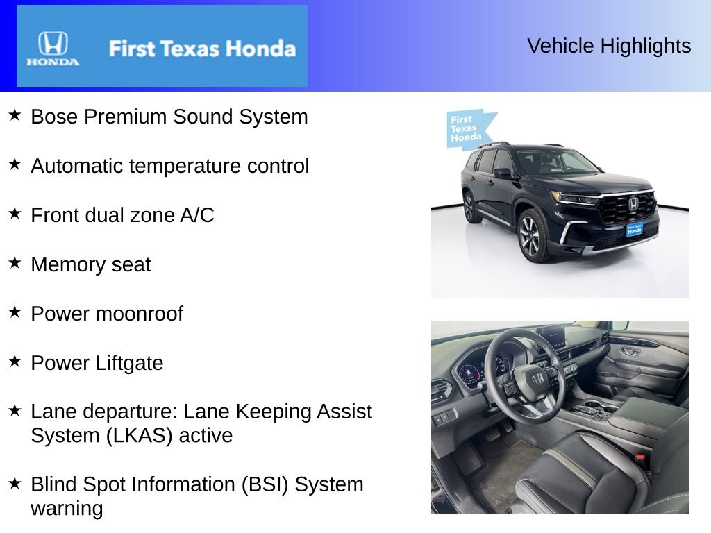 Used Car 2025 Honda Pilot  Touring For Sale Under $50,000 In Austin, Texas