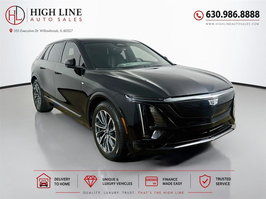 Stellar Black Metallic 2024 Cadillac LYRIQ SUV / Crossover All-Wheel Drive 1-Speed Automatic