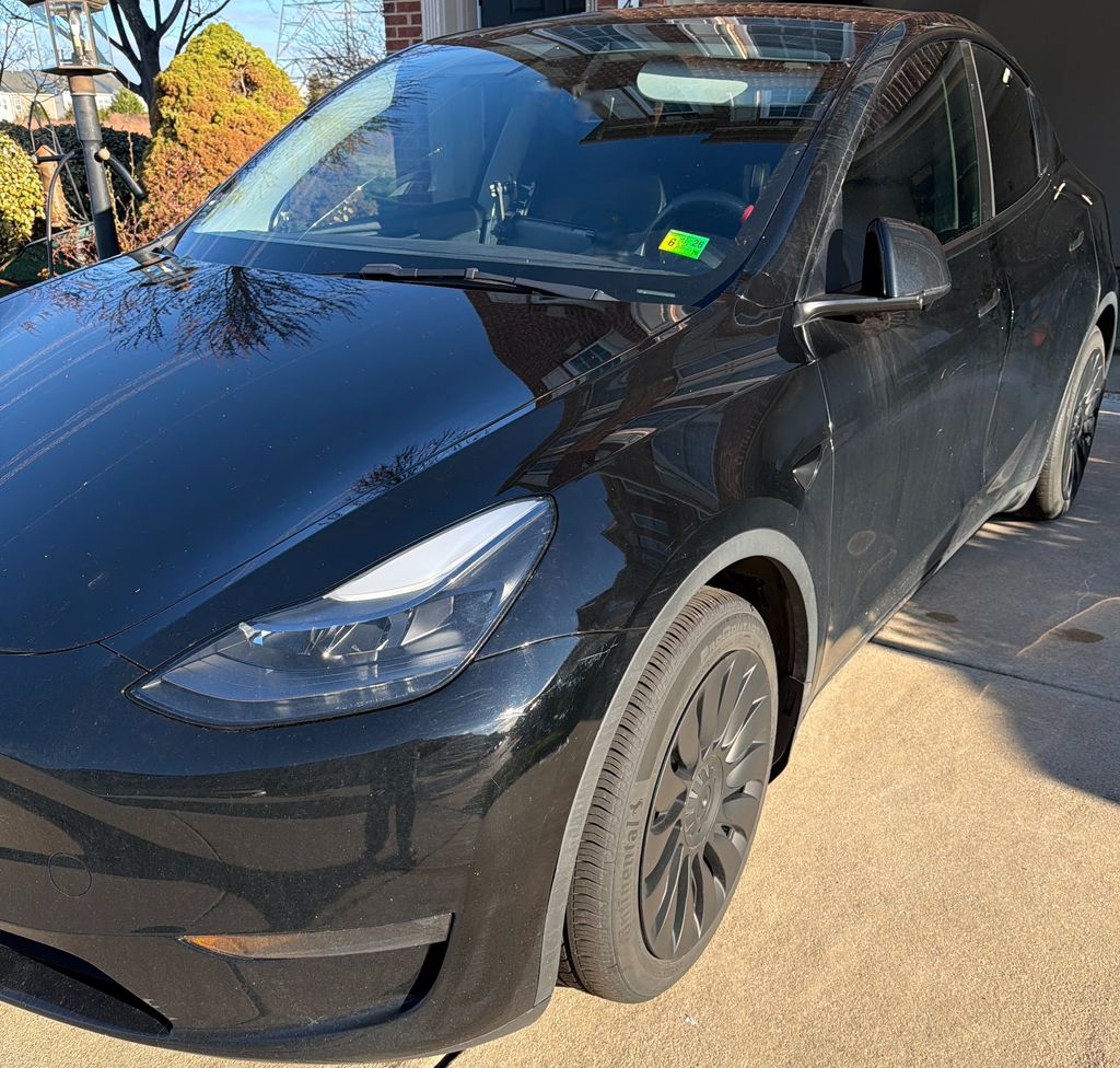 Solid Black 2023 Tesla Model Y Long Range AWD SUV / Crossover All-Wheel Drive 1-Speed Automatic