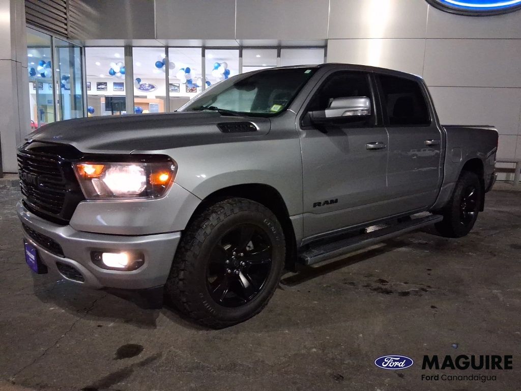 Billet Silver Metallic Clearcoat 2020 RAM 1500 Big Horn Crew Cab 4WD Pickup Truck Four-Wheel Drive 8-Speed Automatic