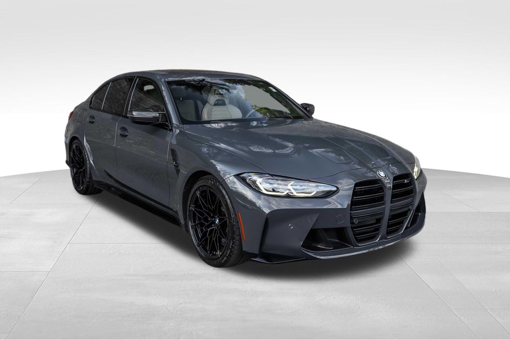 Individual Dravit Gray Metallic 2022 BMW M3 Competition xDrive AWD Sedan All-Wheel Drive 8-Speed Automatic