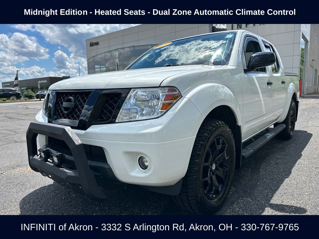 Glacier White 2020 Nissan Frontier Pickup Truck Four-Wheel Drive 9-Speed Automatic