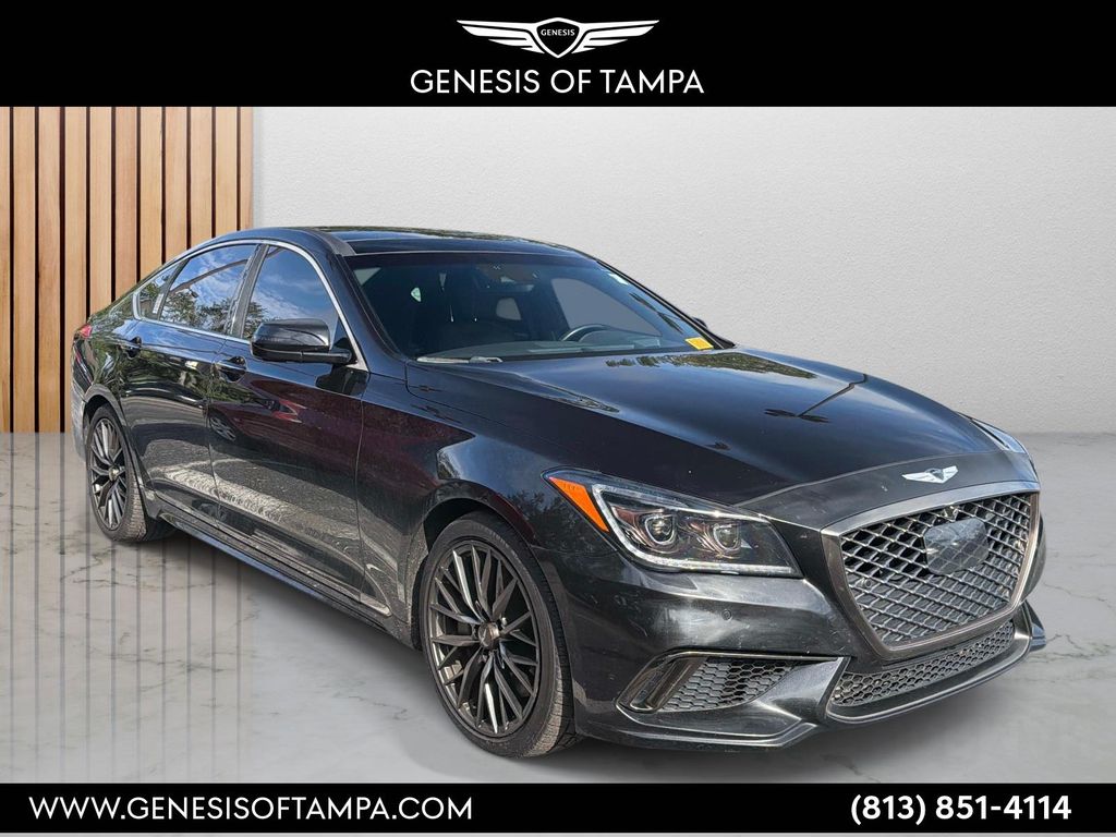 Black 2018 Genesis G80 Sedan Rear-Wheel Drive 8-Speed Automatic