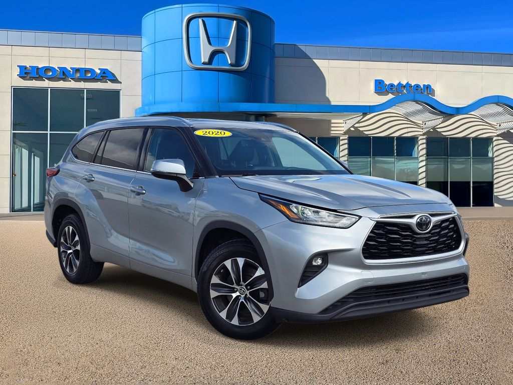 Celestial Silver Metallic 2020 Toyota Highlander SUV / Crossover Front-Wheel Drive 8-Speed Automatic