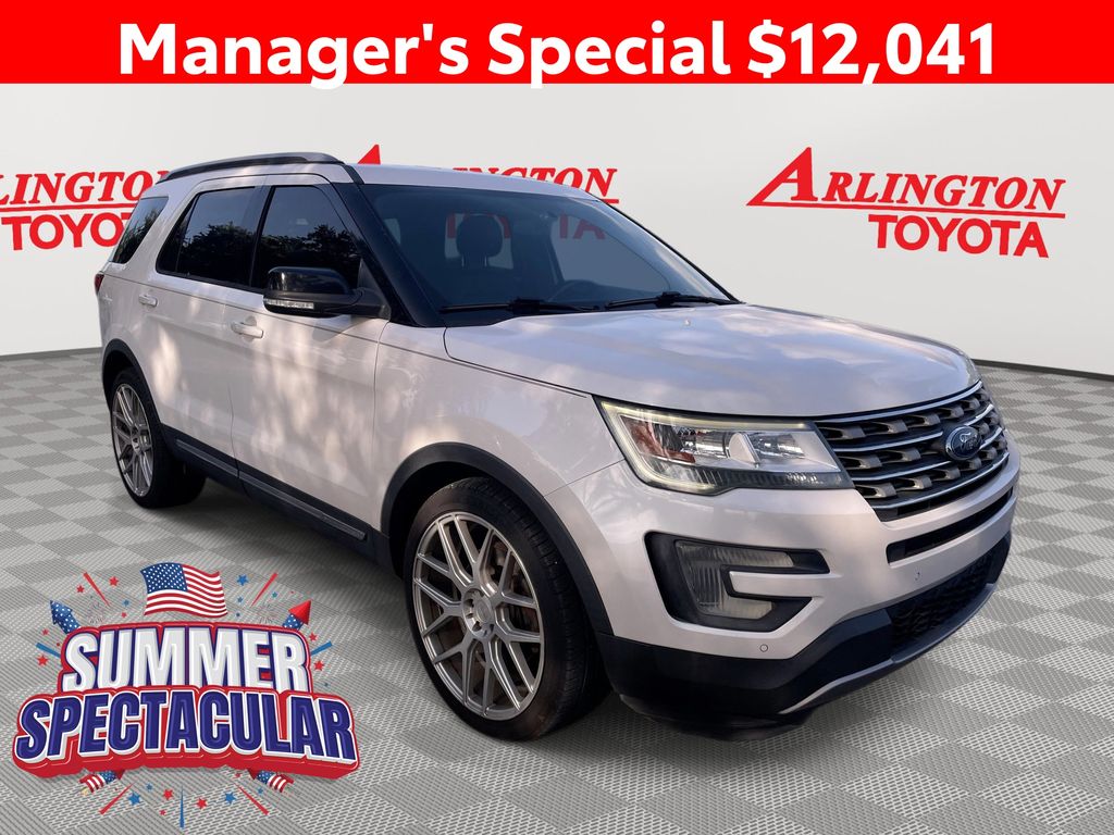 White Platinum Clearcoat Metallic 2017 Ford Explorer SUV / Crossover Front-Wheel Drive 6-Speed Automatic