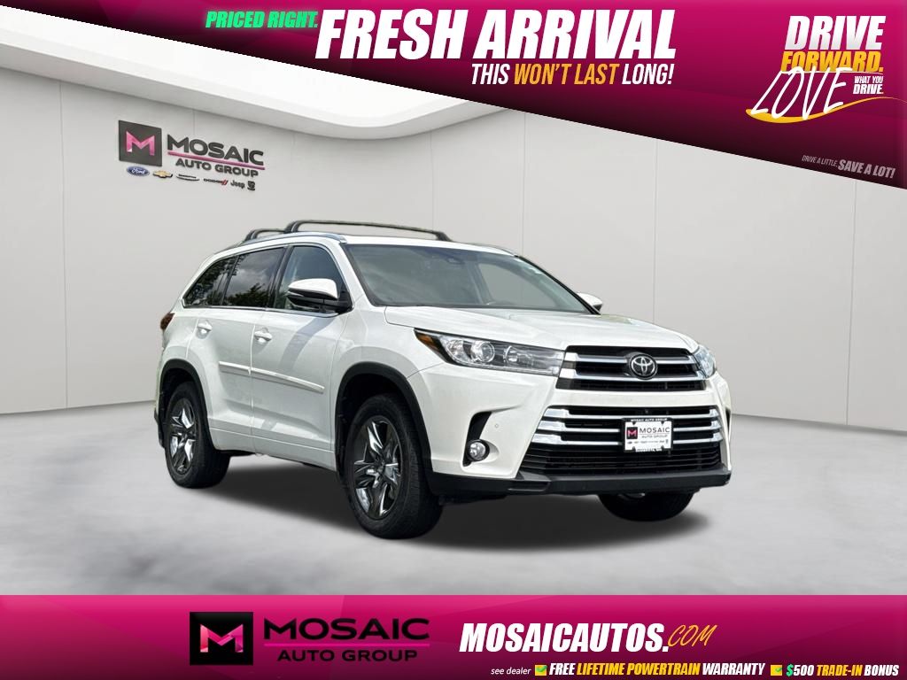 White (Blizzard Pearl) 2018 Toyota Highlander SUV / Crossover All-Wheel Drive 8-Speed Automatic