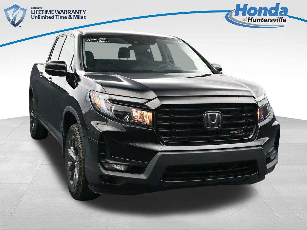 Crystal Black Pearl 2023 Honda Ridgeline Sport AWD Pickup Truck All-Wheel Drive 9-Speed Automatic