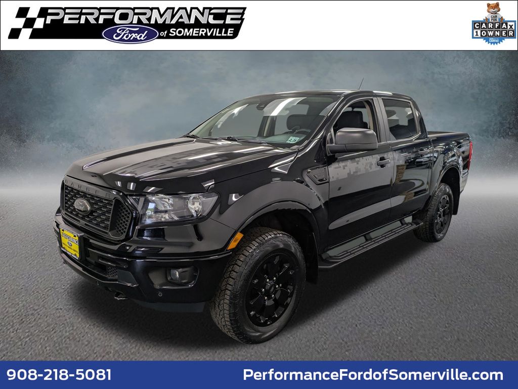 Shadow Black 2023 Ford Ranger Pickup Truck Four-Wheel Drive Automatic