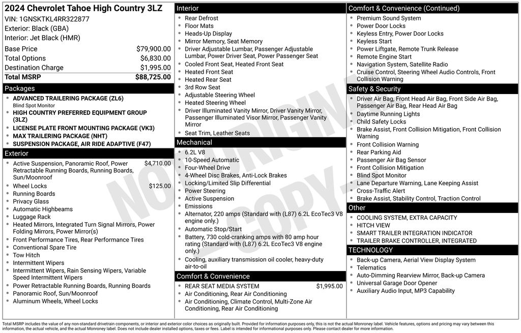 Used 2024 Black Chevrolet High Country image 6