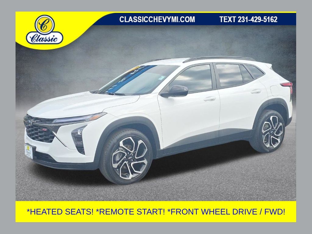 Summit White 2024 Chevrolet Trax RS with 2RS FWD SUV / Crossover Front-Wheel Drive 6-Speed Automatic