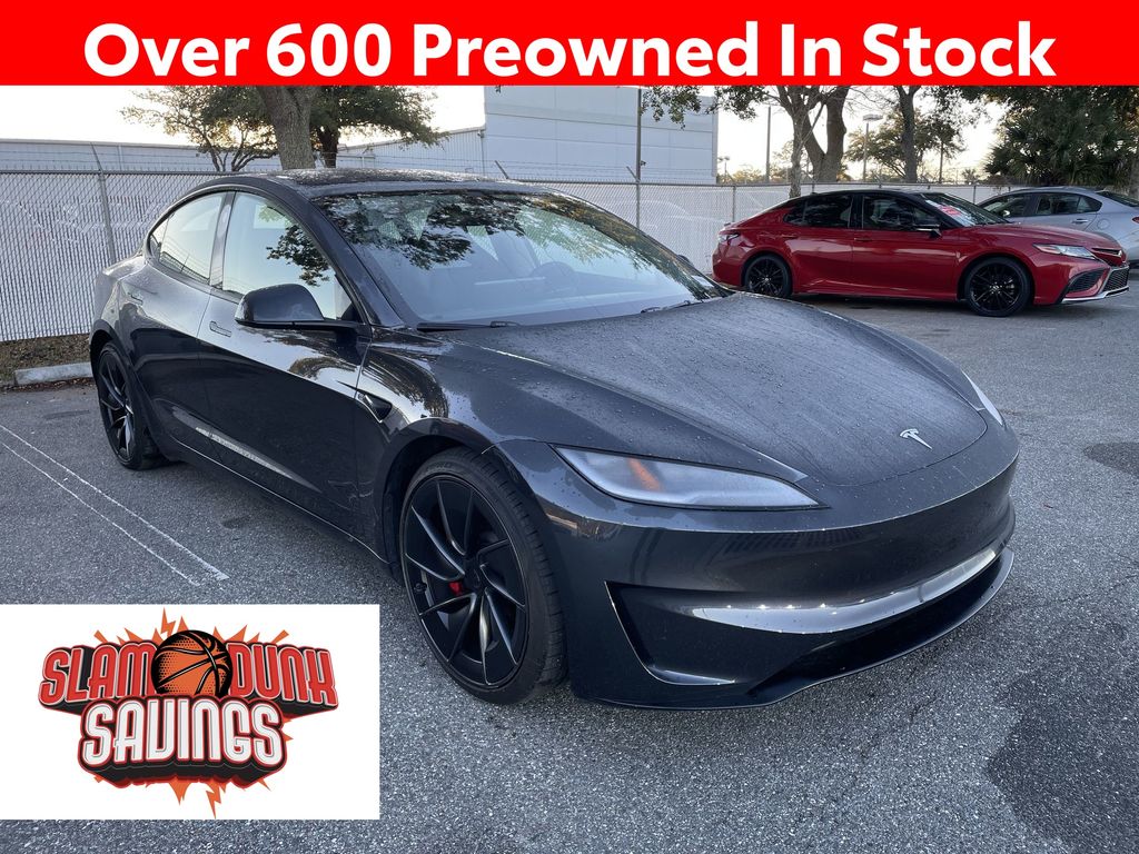 Stealth Gray 2024 Tesla Model 3 Performance AWD Sedan All-Wheel Drive 1-Speed Automatic
