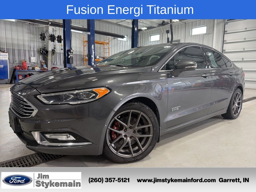 Gray (Magnetic Metallic) 2017 Ford Fusion Energi Titanium Sedan Front-Wheel Drive Continuously Variable Transmission