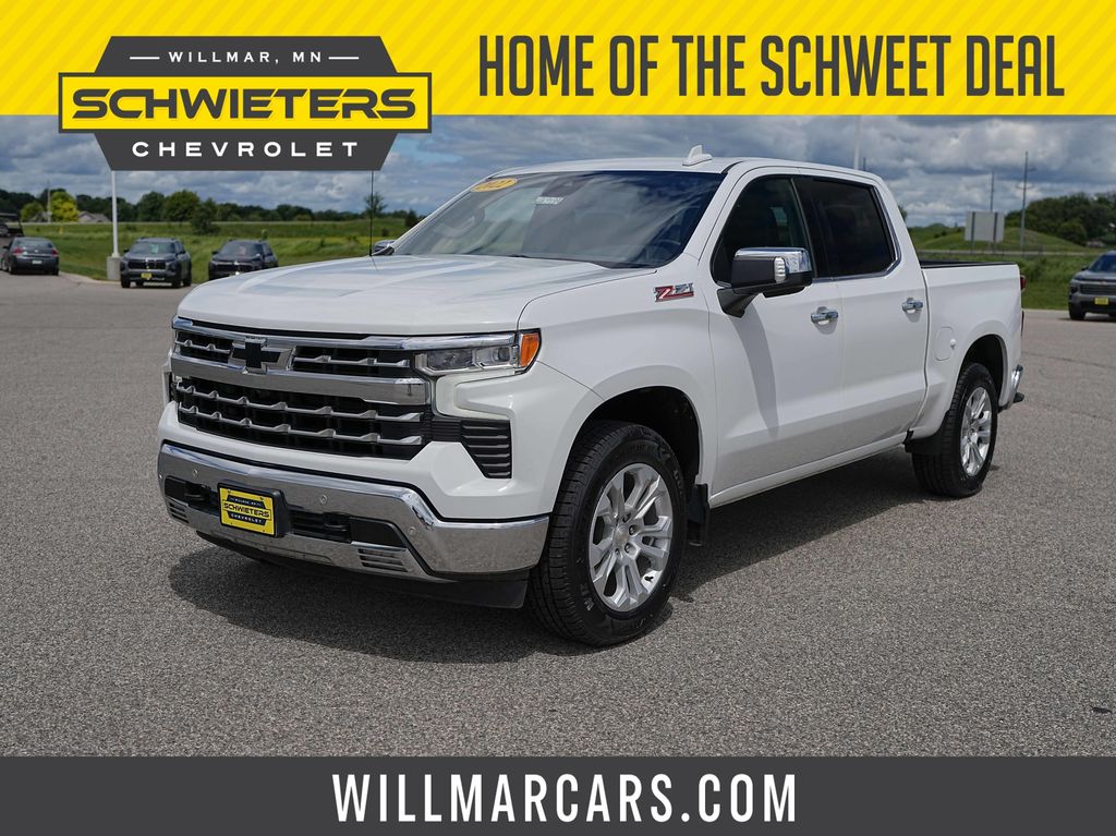 Summit White 2022 Chevrolet Silverado 1500 Pickup Truck Four-Wheel Drive Automatic