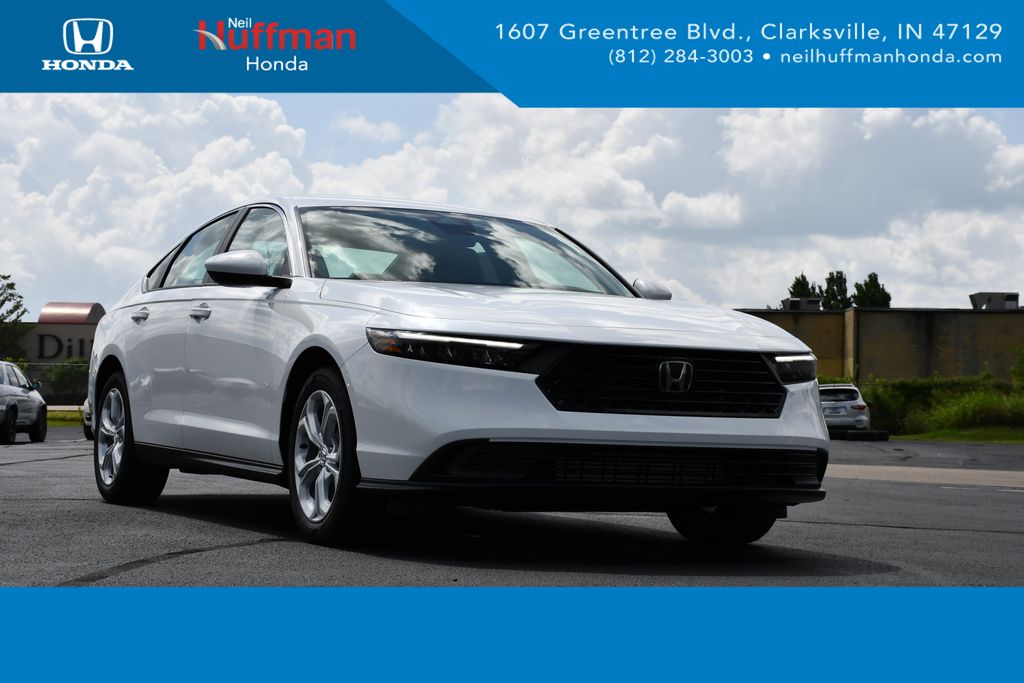 Platinum White Pearl 2026 Honda Accord Sedan Front-Wheel Drive Continuously Variable Transmission