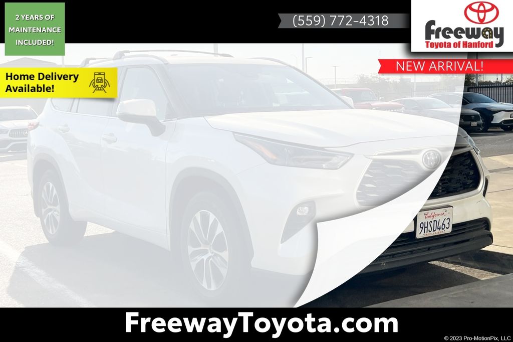 White (Wind Chill Pearl) 2023 Toyota Highlander SUV / Crossover Front-Wheel Drive 8-Speed Automatic