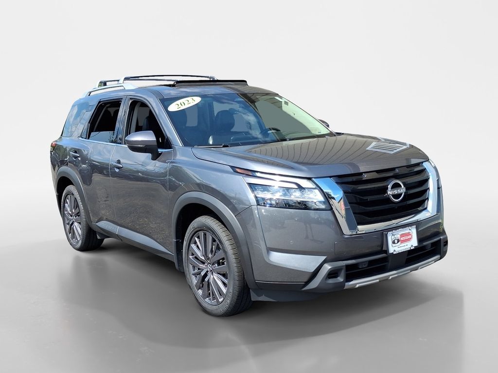 Gray (Gun Metallic) 2023 Nissan Pathfinder SUV / Crossover All-Wheel Drive 9-Speed Automatic