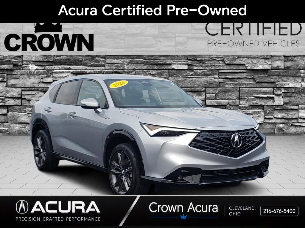 Solar Silver Metallic 2026 Acura ADX SUV / Crossover All-Wheel Drive Continuously Variable Transmission