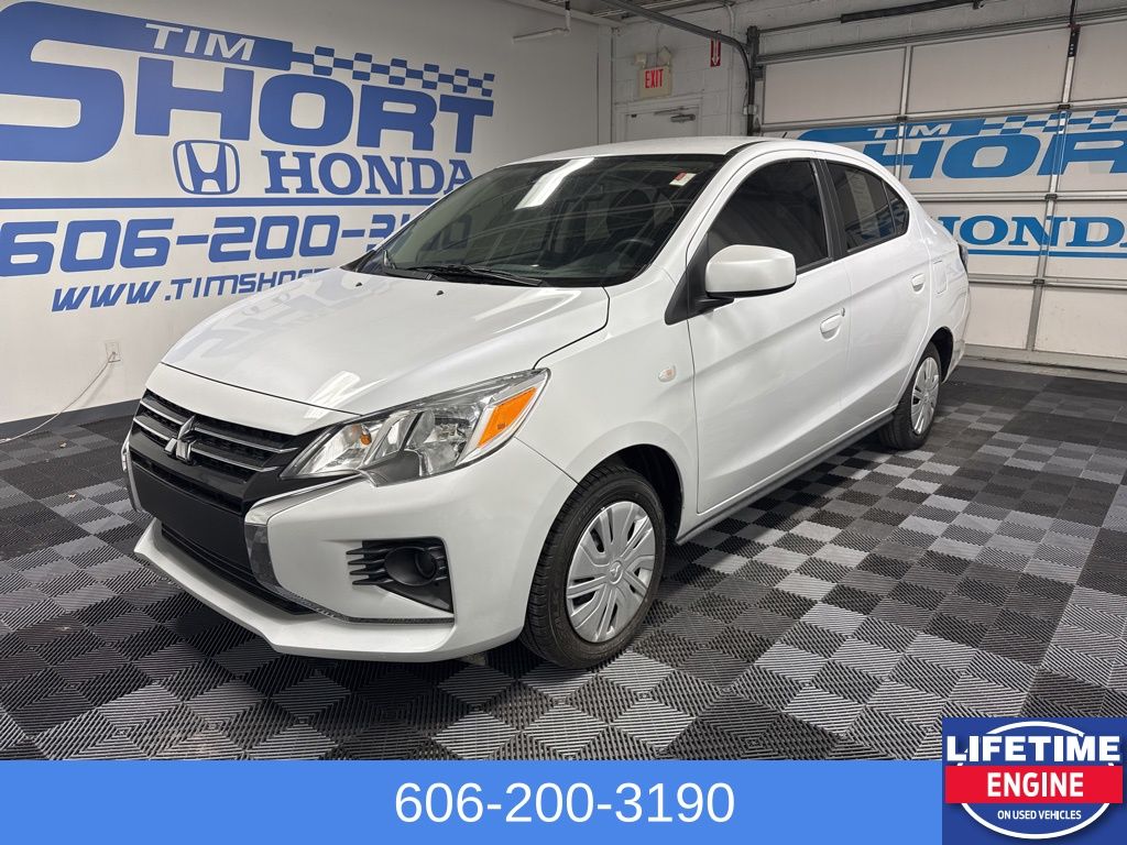 White Diamond 2024 Mitsubishi Mirage G4 ES FWD Sedan Front-Wheel Drive Continuously Variable Transmission