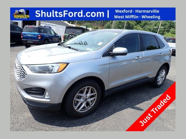 Silver Metallic 2023 Ford Edge SUV / Crossover All-Wheel Drive 8-Speed Automatic