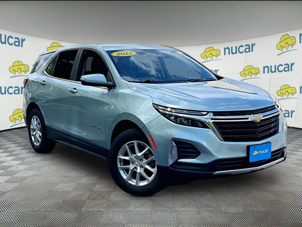 Seaglass Blue Metallic 2022 Chevrolet Equinox LT AWD with 1LT SUV / Crossover Four-Wheel Drive 6-Speed Automatic Overdrive