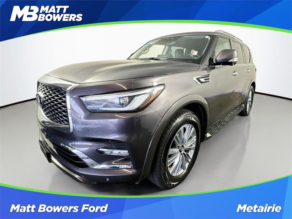 Anthracite Gray 2024 INFINITI QX80 Luxe 4WD SUV / Crossover All-Wheel Drive 7-Speed Automatic