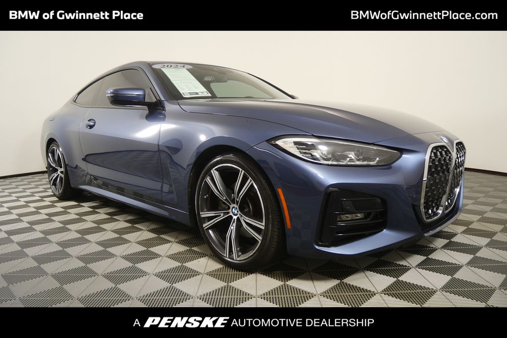 Arctic Race Blue Metallic 2024 BMW 4 Series Coupe Rear-Wheel Drive 8-Speed Automatic
