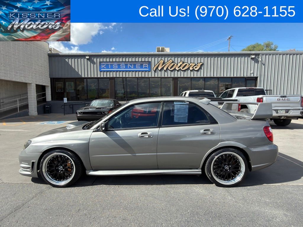 Steel Gray Metallic 2006 Subaru Impreza WRX STI Turbo AWD Sedan All-Wheel Drive 6-Speed Manual