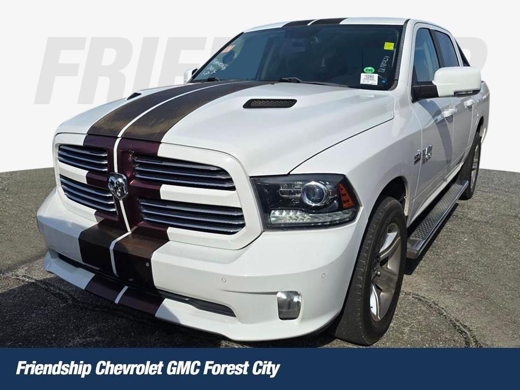 Bright White Clearcoat 2017 RAM 1500 Pickup Truck Four-Wheel Drive 8-Speed Automatic