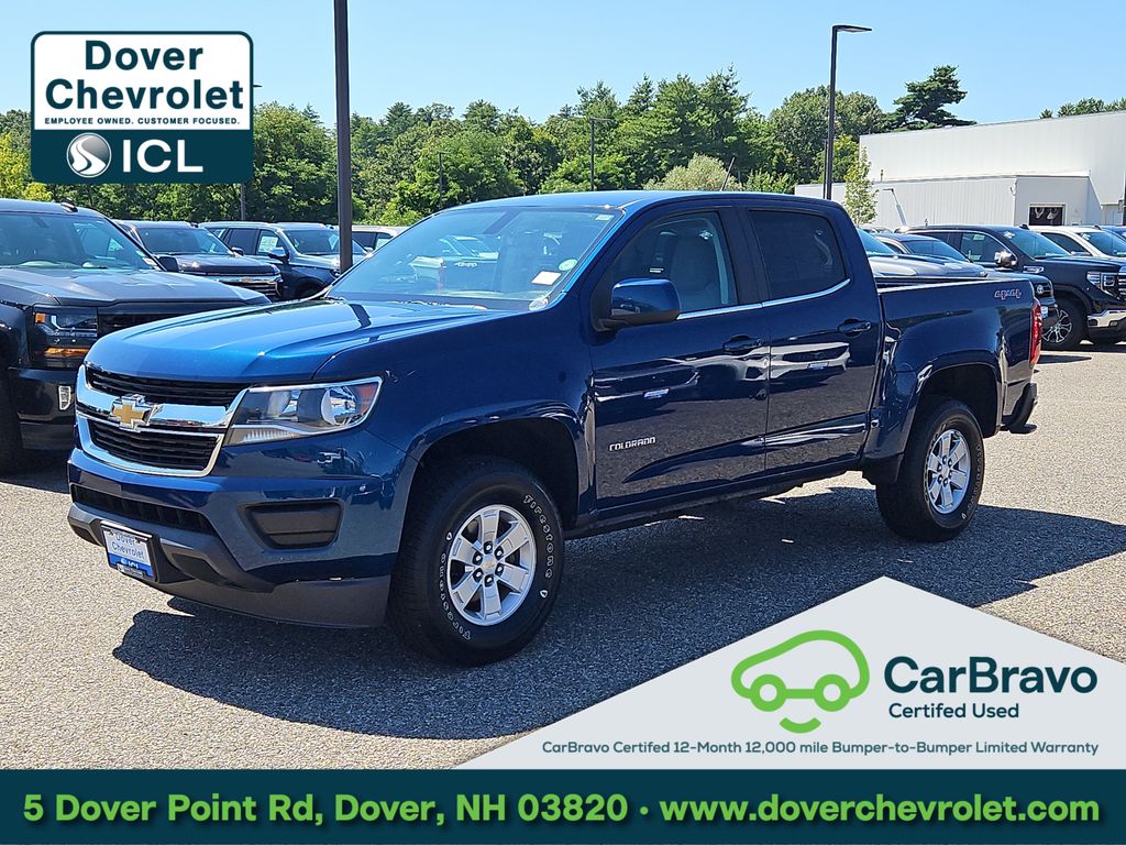 Pacific Blue Metallic 2020 Chevrolet Colorado Pickup Truck Four-Wheel Drive 8-Speed Automatic