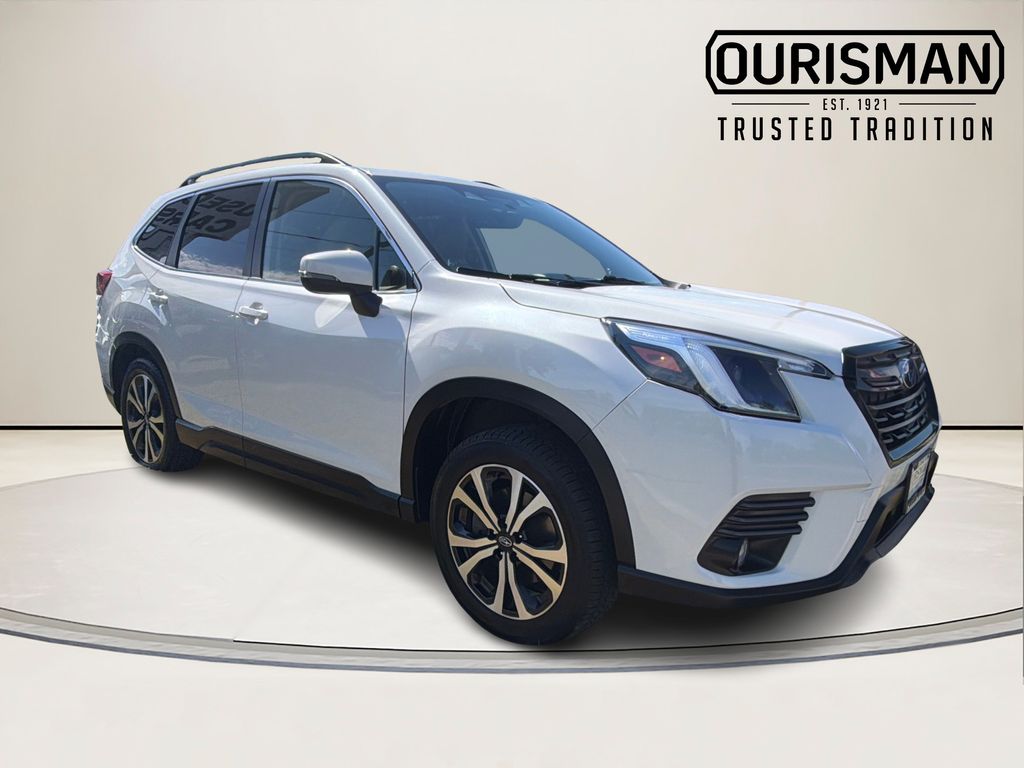 Crystal White Pearl 2023 Subaru Forester SUV / Crossover All-Wheel Drive Continuously Variable Transmission