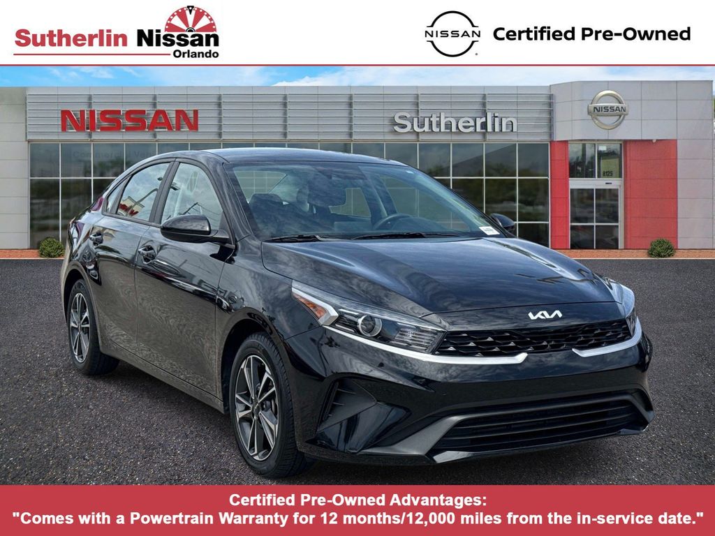 Aurora Black 2024 Kia Forte Sedan Front-Wheel Drive Continuously Variable Transmission