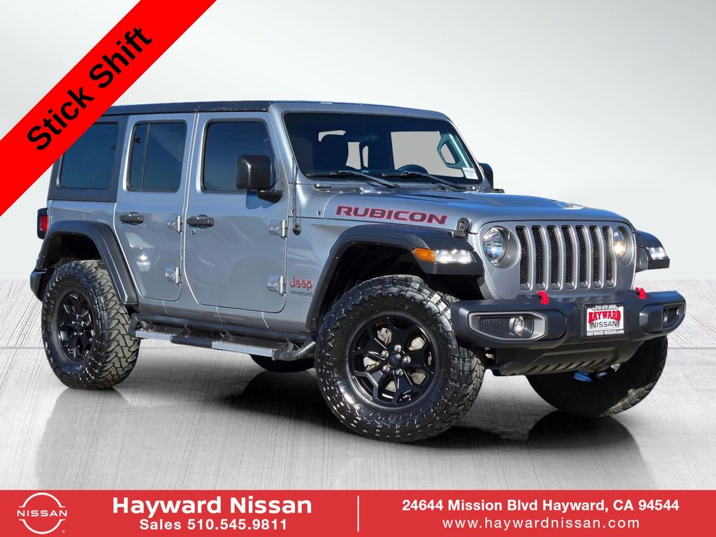 Billet Silver Metallic Clearcoat 2019 Jeep Wrangler Unlimited Rubicon 4WD SUV / Crossover Four-Wheel Drive 6-Speed Manual
