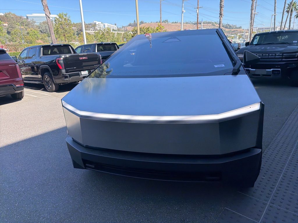 Gray 2025 Tesla Cybertruck Crew Cab AWD Pickup Truck All-Wheel Drive 1-Speed Automatic