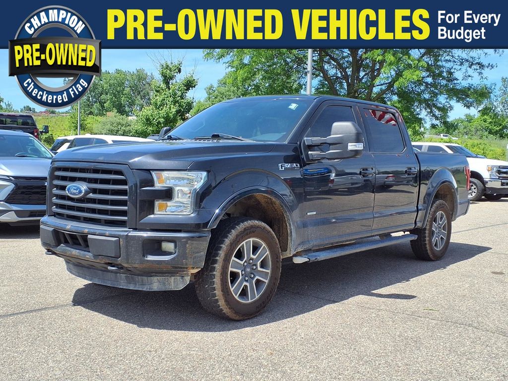 Tuxedo Black Metallic 2015 Ford F-150 Pickup Truck Four-Wheel Drive 6-Speed Automatic
