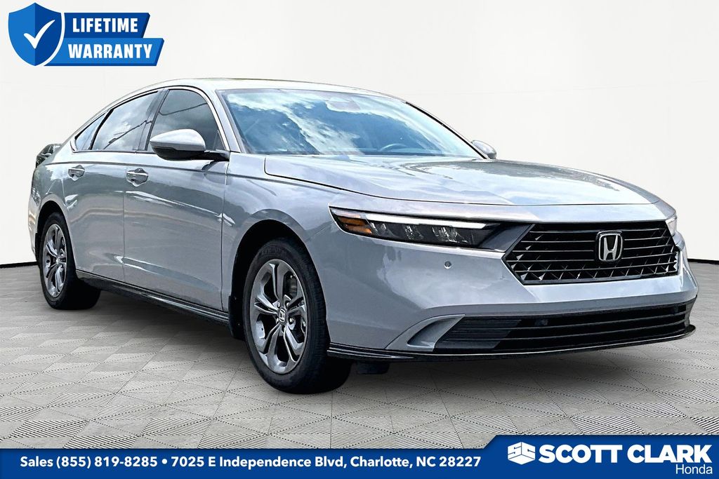 Urban Gray Pearl 2024 Honda Accord Hybrid EX-L FWD Sedan Front-Wheel Drive Continuously Variable Transmission