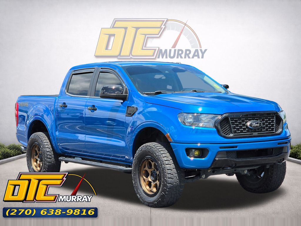 Blue Metallic 2021 Ford Ranger Pickup Truck Four-Wheel Drive Automatic