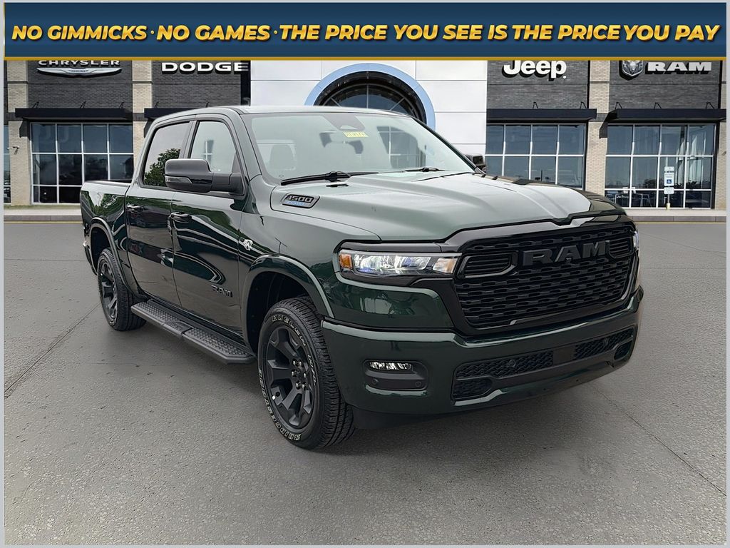 Serrano Green Metallic 2026 RAM 1500 Pickup Truck Four-Wheel Drive 8-Speed Automatic