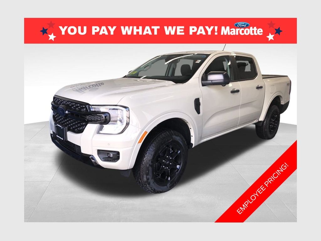 Desert Sand 2025 Ford Ranger XLT SuperCrew 4WD Pickup Truck Four-Wheel Drive Automatic