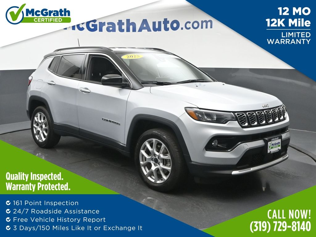 Silver Zynith Metallic Clearcoat 2025 Jeep Compass SUV / Crossover Four-Wheel Drive 8-Speed Automatic