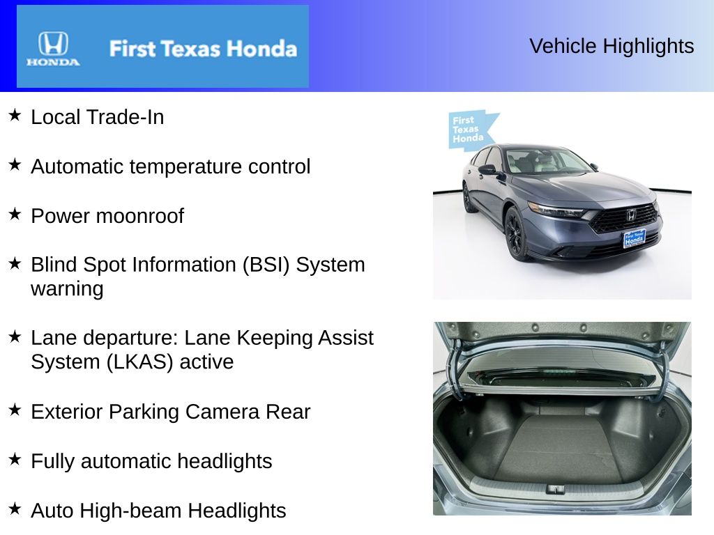 Used Car 2025 Honda Accord  Se For Sale Under $30,000 In Austin, Texas