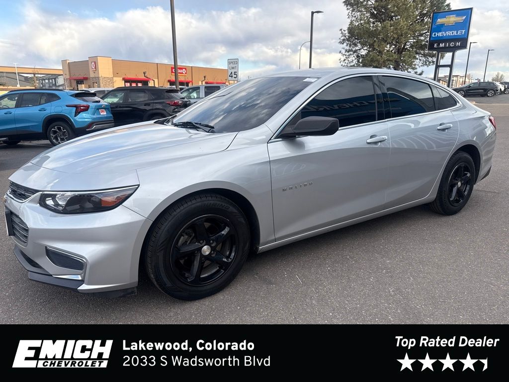 Silver Ice Metallic 2018 Chevrolet Malibu LS FWD Sedan Front-Wheel Drive 6-Speed Automatic
