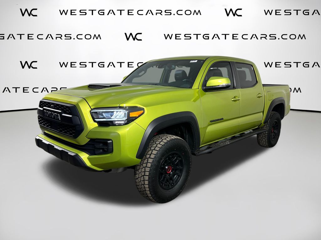 Green (Electric Lime) 2022 Toyota Tacoma Pickup Truck Four-Wheel Drive 6-Speed Automatic