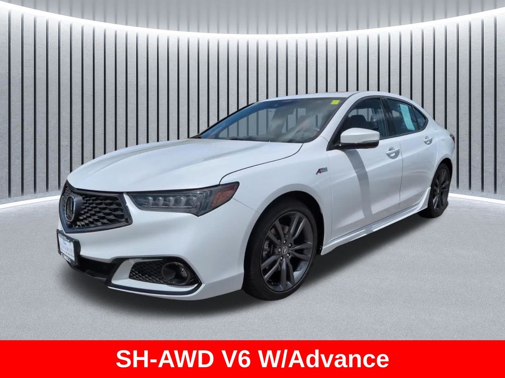 Platinum White Pearl 2020 Acura TLX Sedan All-Wheel Drive 9-Speed Automatic