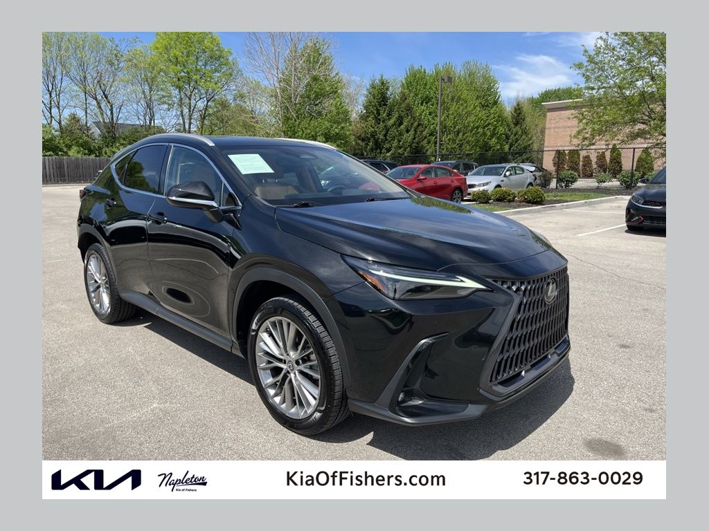 Black (Caviar) 2023 Lexus NX Hybrid 350h Luxury AWD SUV / Crossover All-Wheel Drive Continuously Variable Transmission