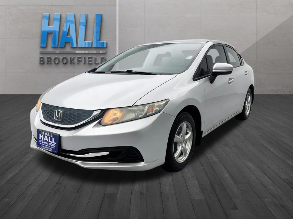 Silver 2015 Honda Civic Sedan Front-Wheel Drive Continuously Variable Transmission