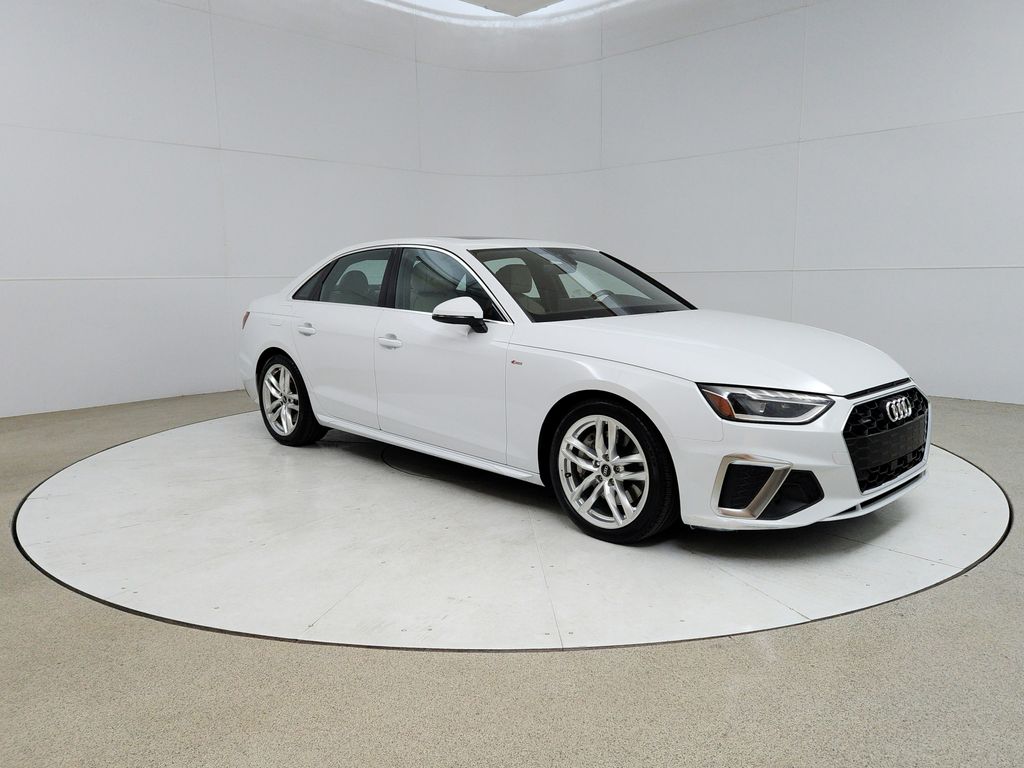 Glacier White 2021 Audi A4 quattro Premium Plus S Line 45 TFSI AWD Sedan All-Wheel Drive 7-Speed Automatic